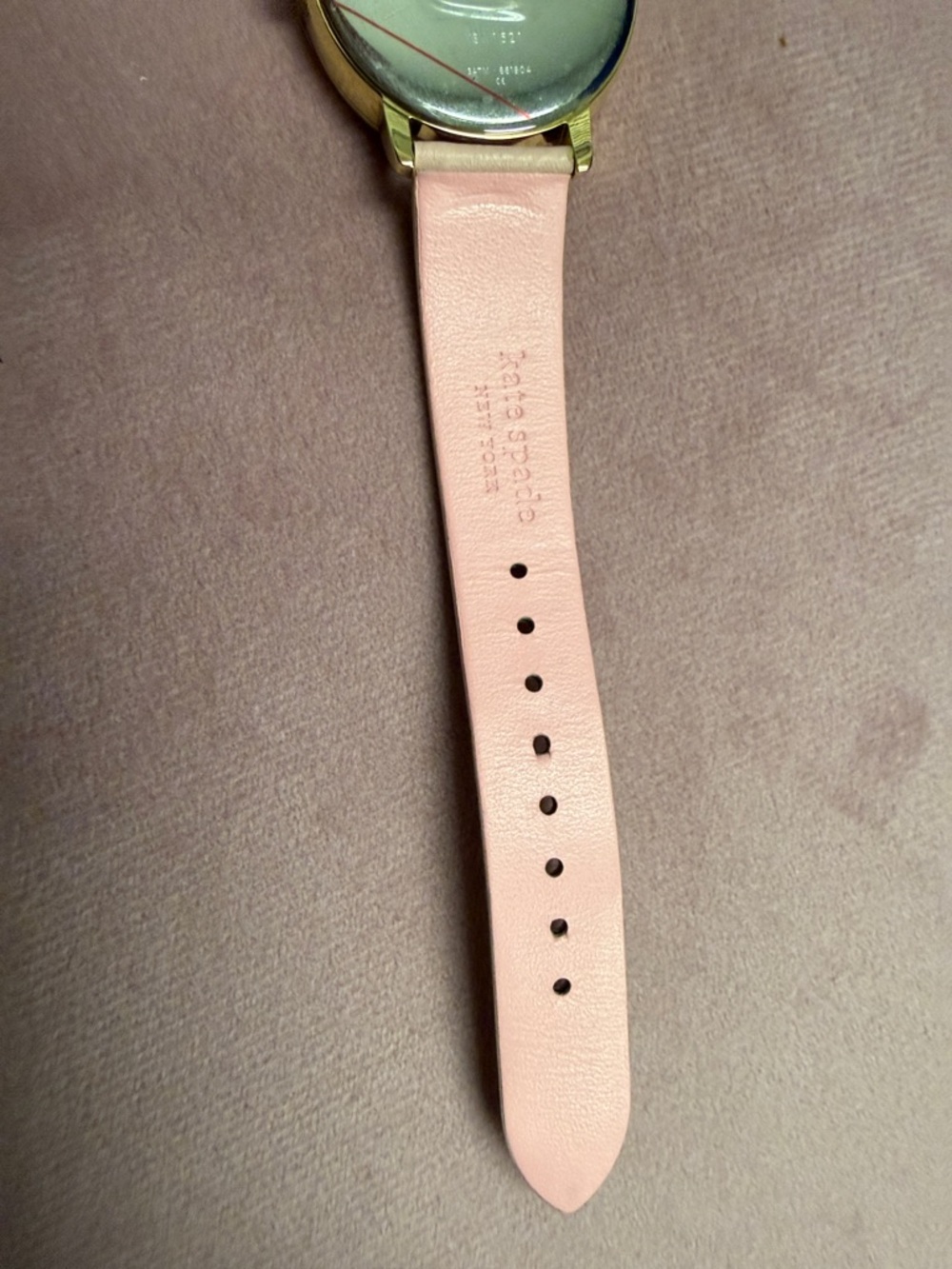 kate spade Gold-Tone Watch with Pink Strap and Multi-Color Parrot Dial - Picture 6 of 7